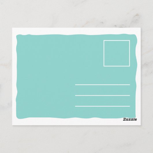 Funny Illustration Succulent Postkarte (Rückseite)