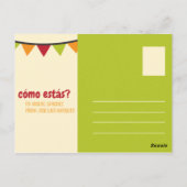 Funny Illustriert mexikanisches Tacos Postkarte (Rückseite)