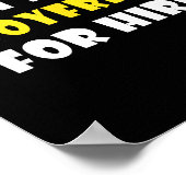 Funny I'm A Boyfriend For Hire Quote Valentine's D Poster (Ecke)