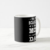 Funny I'm A Mom And A Dad Single Mom Kaffeetasse (VorderseiteRechts)