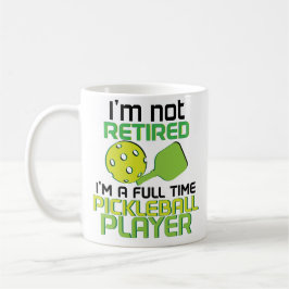 Funny Im A Pickleball Player Retirement Coffee Tas Kaffeetasse
