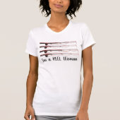 Funny "I'm a REEL Woman" mit Fishing Rods T - Shir T-Shirt (Vorderseite)