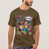 Funny "I'm Fine" Cartoon Illustration T-Shirt (Vorderseite)
