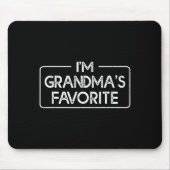 Funny I'm Grandma's Favorite Grandson Granddaughte Mousepad (Vorne)