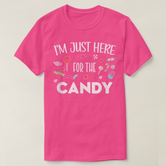 Funny Im just here for the candy cool Easter Egg T-Shirt (Design vorne)