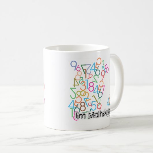 Funny Im Mathslexic Design Kaffeetasse (VorderseiteRechts)