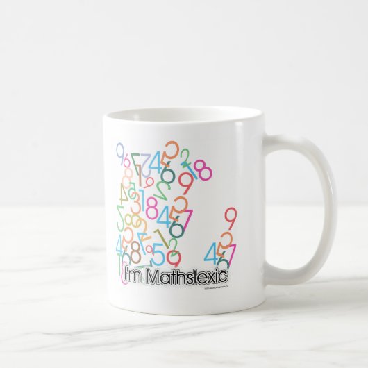 Funny Im Mathslexic Design Kaffeetasse (Rechts)