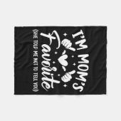 Funny I'm Mom's Favorite Son Daughter In Law Favor Fleecedecke (Vorderseite (Horizontal))