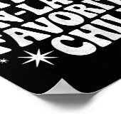 Funny I'm My Mother In Law's Favorite Child Christ Poster (Ecke)