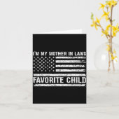 Funny I'm My Mother In Laws Favorite Child For Son Karte (Gelbe Blume)