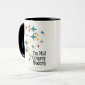 Funny I'm Not Old I'm Mid Century Modern Atomic Tasse (Vorderseite Links)