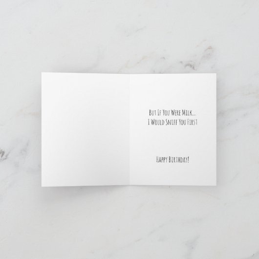 Funny I'm Not Saying That You're Old Birthday Card Dankeskarte (Innenseite)