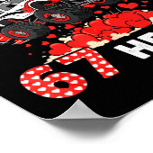 Funny I'm Ready To Crush 67 Hearts  Poster (Ecke)