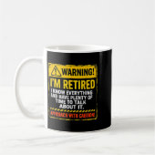 Funny I'm Retired Approach With Caution Men Dad Gr Kaffeetasse (Links)
