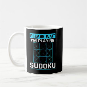 Funny Im Spiel Sudoku Sudoku Spieler Puzzle Spiel Kaffeetasse