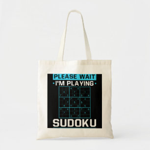 Funny Im Spiel Sudoku Sudoku Spieler Puzzle Spiel Tragetasche