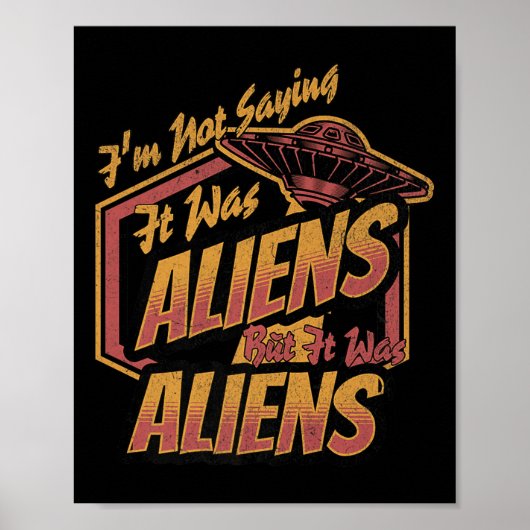 Funny Im Sprichwort war es nicht Design der Außeri Poster (Vorne)