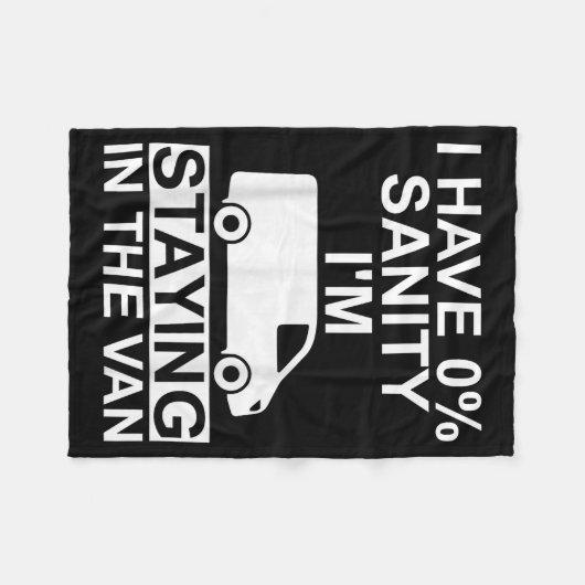 Funny I'm Staying In Tha Van Phasmophobia Drivers Fleecedecke (Vorderseite (Horizontal))