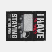 Funny I'm Staying In Tha Van Phasmophobia Man Wome Fleecedecke (Vorderseite (Horizontal))