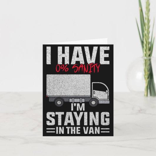 Funny I'm Staying In Tha Van Phasmophobia Man Wome Karte (Vorderseite)