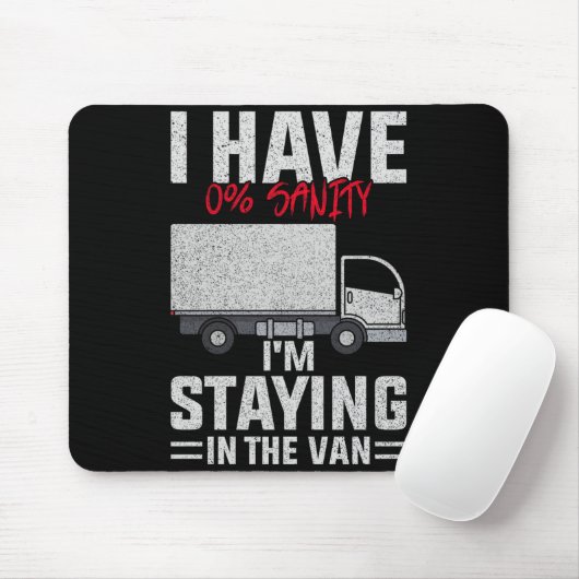 Funny I'm Staying In Tha Van Phasmophobia Man Wome Mousepad (Mit Mouse)