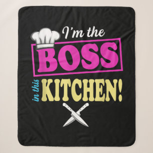 Funny im the Boss in dieser Küche T - Shirt Kochen Sherpadecke