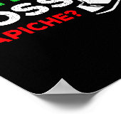 Funny I'm The Boss Italian Nonna Nonno Cache Humor Poster (Ecke)