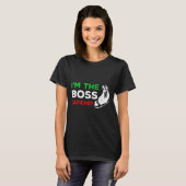 Funny I'm The Boss Italian Nonna Nonno Cache Humor T-Shirt (Vorne ganz)