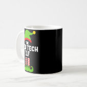 Funny I'm The Med Tech Elf Christmas Xmas Medical Kaffeetasse (Vorderseite Links)