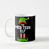 Funny I'm The Med Tech Elf Christmas Xmas Medical Kaffeetasse (Links)