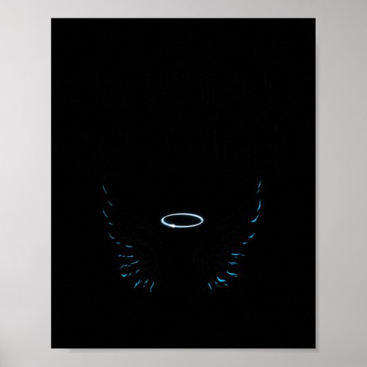 Funny I'm Totally An Angel Funny Halloween Christm Poster (Vorne)