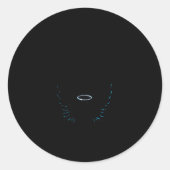 Funny I'm Totally An Angel Funny Halloween Christm Runder Aufkleber (Vorderseite)