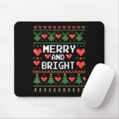 Funny I'm Trying To Feel Merry Xmas Bright Matchin Mousepad (Mit Mouse)