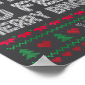 Funny I'm Trying To Feel Merry Xmas Bright Matchin Poster (Ecke)