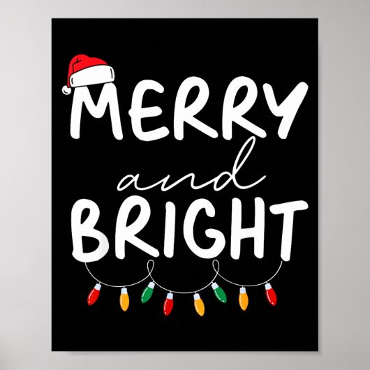 Funny I'm Trying To Feel Merry Xmas Bright Matchin Poster (Vorne)