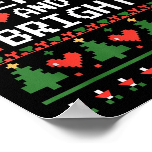 Funny I'm Trying To Feel Merry Xmas Bright Matchin Poster (Ecke)