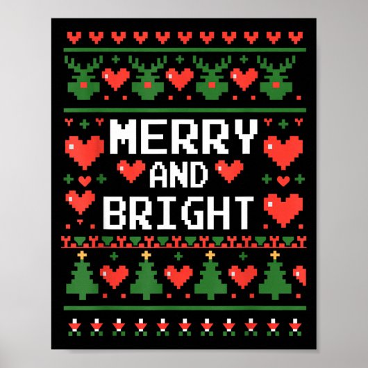 Funny I'm Trying To Feel Merry Xmas Bright Matchin Poster (Vorne)