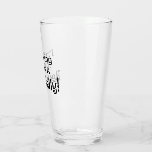 Funny I'm Trying to Get a Beer Belly! Glass Cup Glas (Links)