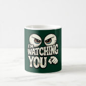 Funny "I'M WATCHING YOU" Retro Eyes Coffee Mug - O Kaffeetasse (Mittel)