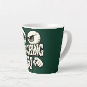 Funny "I'M WATCHING YOU" Retro Eyes Coffee Mug - O Milchtasse (Rechte Ecke)