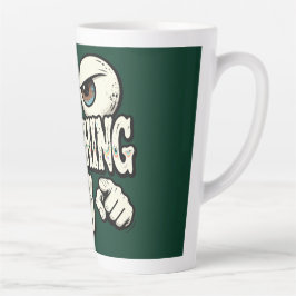 Funny "I'M WATCHING YOU" Retro Eyes Coffee Mug - O Milchtasse