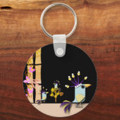 Funny Imaginary Birds  Schlüsselanhänger (Vorderseite)