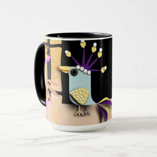 Funny Imagination Birds Tasse (Vorderseite Links)