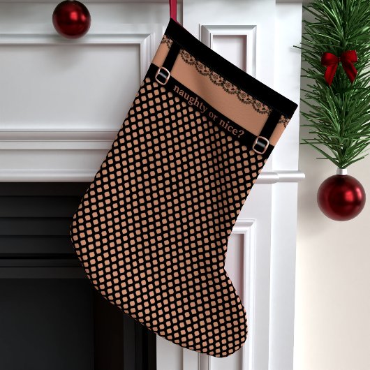 Funny Imitats Fishnet Strumpfhosiery Naughty oder Großer Weihnachtsstrumpf