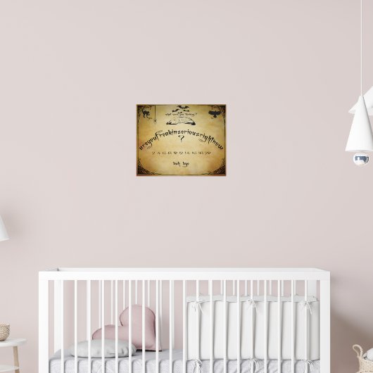 Funny Imitats Oija Brettposter Poster (Kinderzimmer 2)