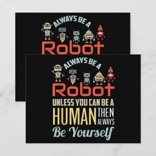 Funny immer ein Roboter sein, wenn Sie nicht ein M (Vorne/Hinten)