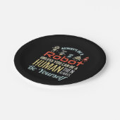 Funny immer ein Roboter sein, wenn Sie nicht ein M Pappteller (Schrägansicht)