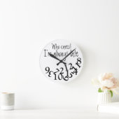 Funny immer zu spät runde wanduhr (Zuhause)