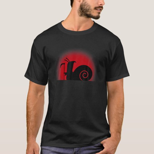 Funny Immortal Snail Assassin Grim Sensenmann Meme T-Shirt (Vorderseite)