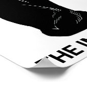 Funny Improv Cat: Ja, Und... Es ist mir egal Poster (Ecke)